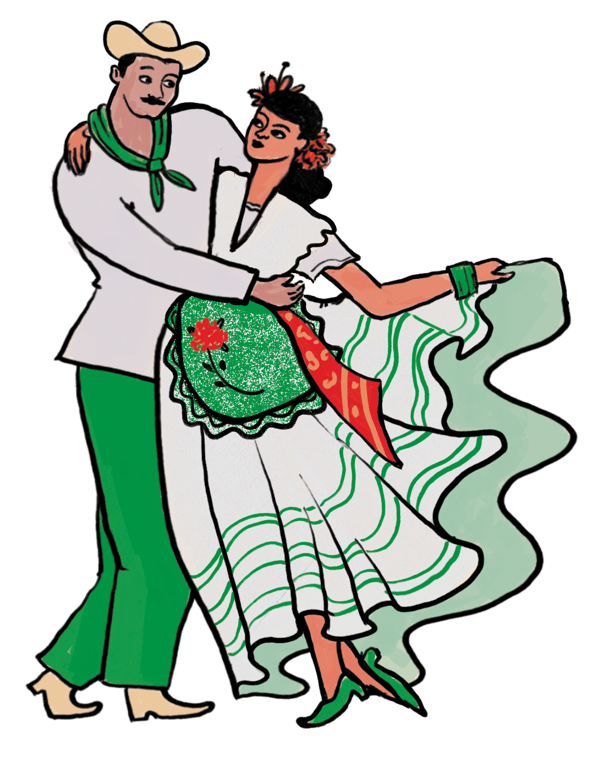Spicy couple green